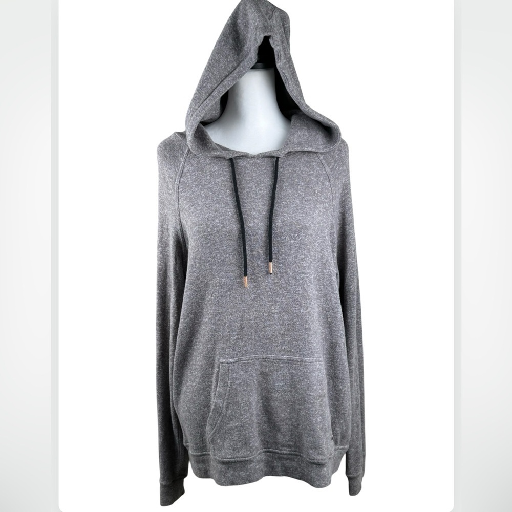 Volcom Gray Super Soft Tunic Hoodie Long Sleeve Top Women’s Size Medium